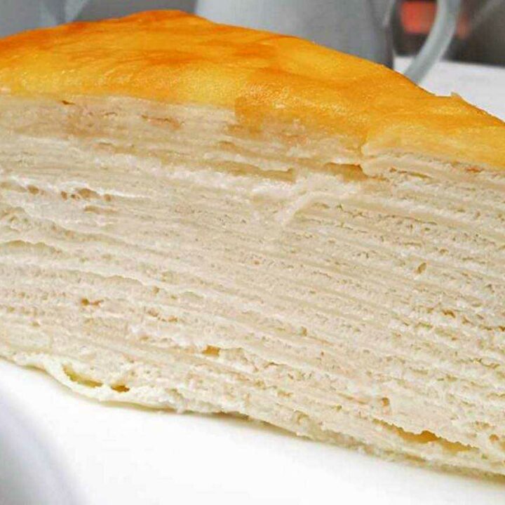 mille crepe cake layers