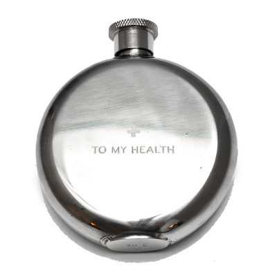 To My Health Steel Flask - Glutto Digest