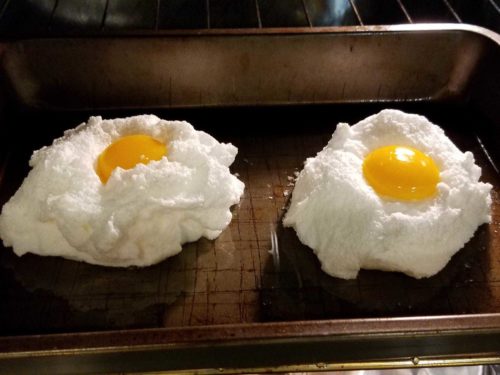 cloud eggs in a cloud baked oven recipe