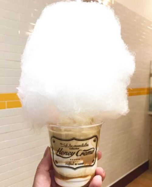 cotton candy ice cream cone in san francisco california