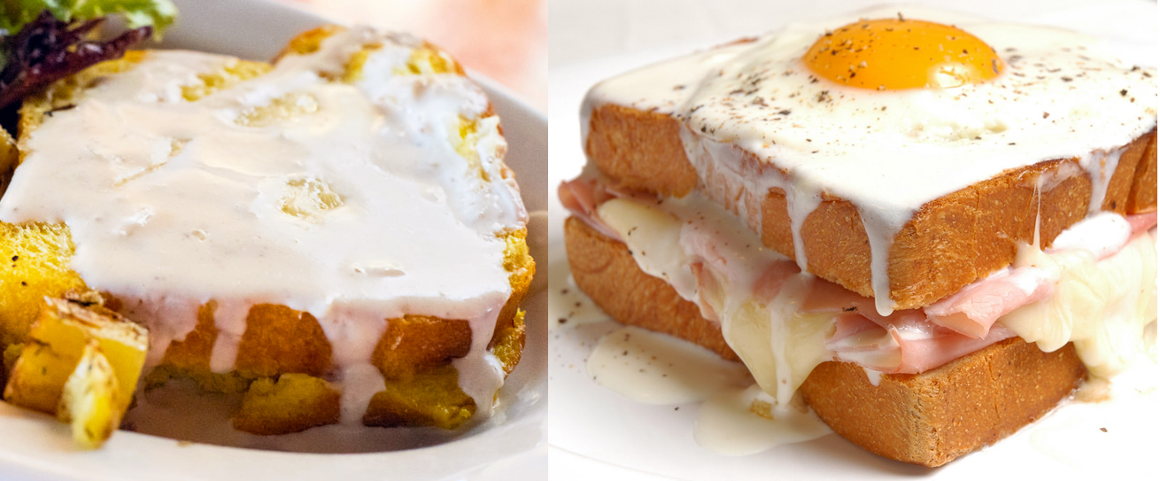 croque monsieur and croque madame