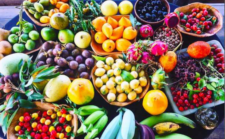 tropical fruits and vegetables list