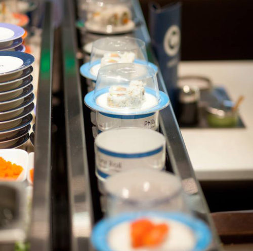 automated restaurant seattle washington blue c sushi