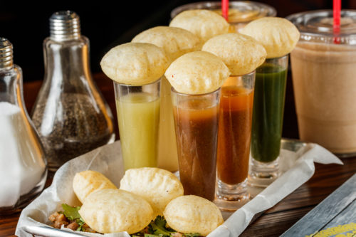 pani puri shots houston texas