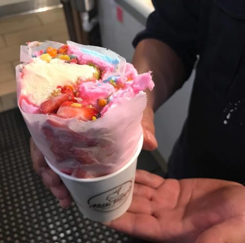 cotton candy ice cream burrito los angeles milk tavern