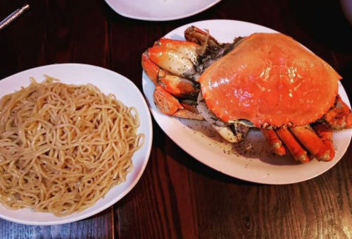 sf bay area foods roasted crab and garlic noodles