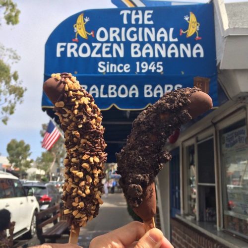 los angeles foods known for frozen banana