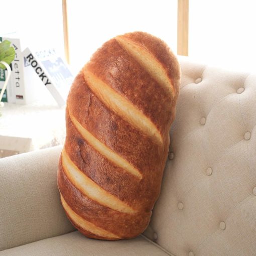 foodie food lover gifts soft plush bread pillow