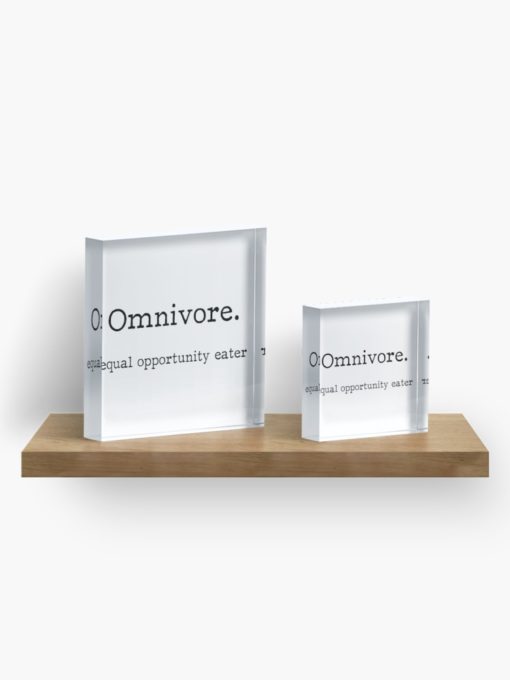 omnivore equal opportunity eater paper weight