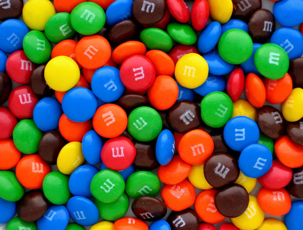 most popular halloween candy m&m's