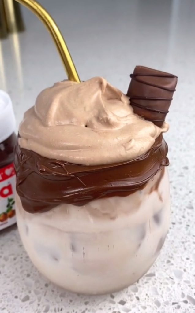 whipped drinks nutella