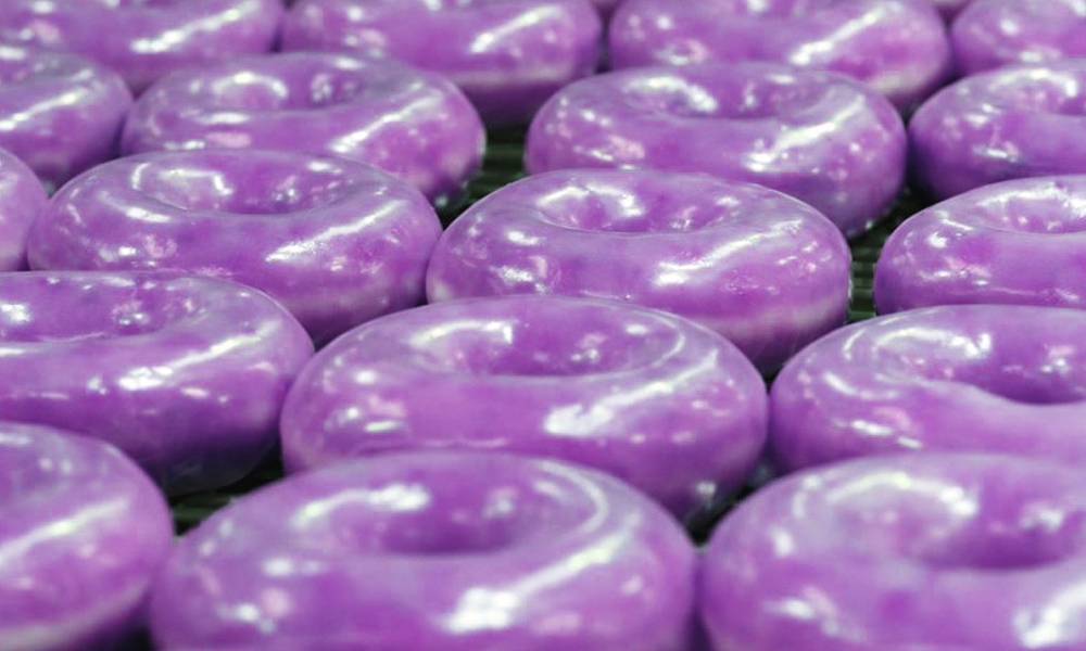 ube donuts glazed