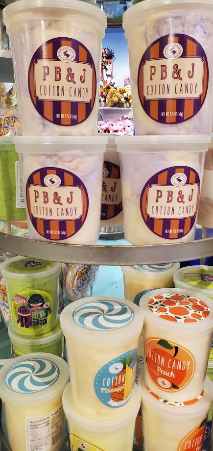 pb&j peach pineapple cotton candy flavors