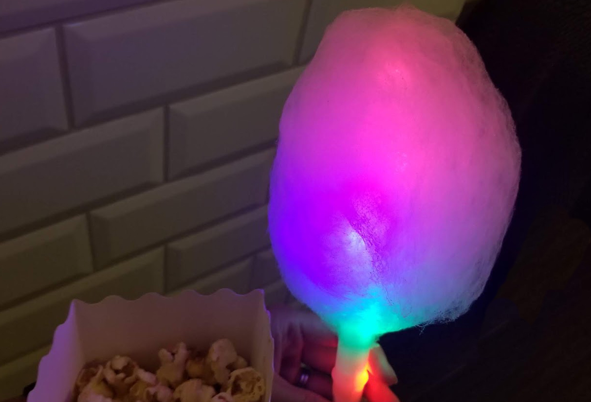 glow in the dark cotton candy light up LED