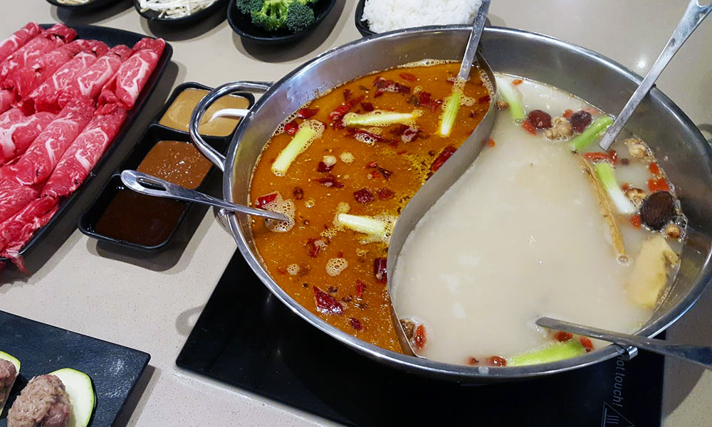 Chinese-Style Hot Pot With Rich Broth, Shrimp Balls, and Dipping Sauces  Recipe