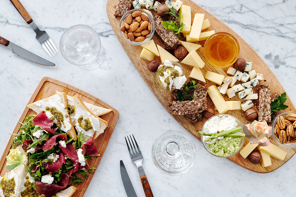 Mother's Day charcuterie board food platter