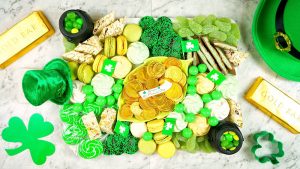 st. patrick's day charcuterie board food platter