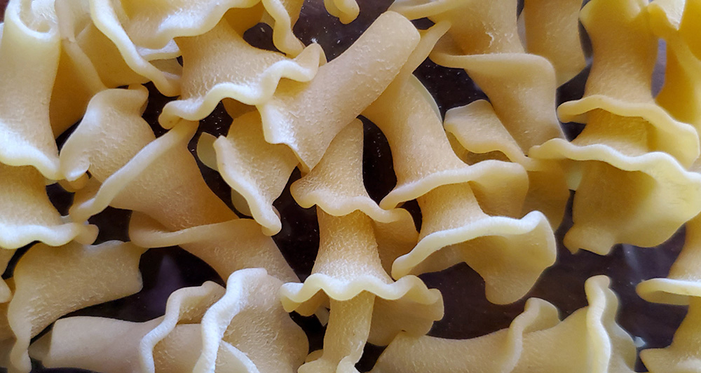 Gigli de Semola: beautiful twirling skirts of pasta
