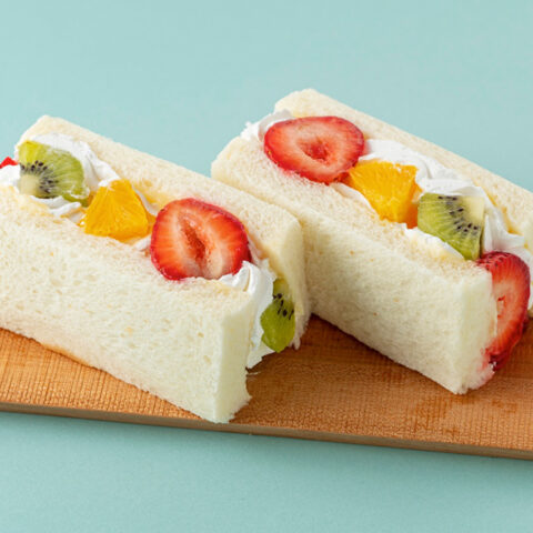 Japanese furutu sando fruit sandwich