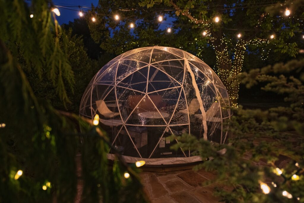 pop-up immersive dining experience igloo