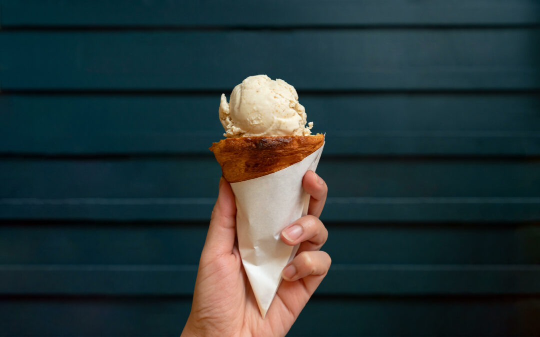 Ice Crone: the croissant ice cream cone brings new nostalgia