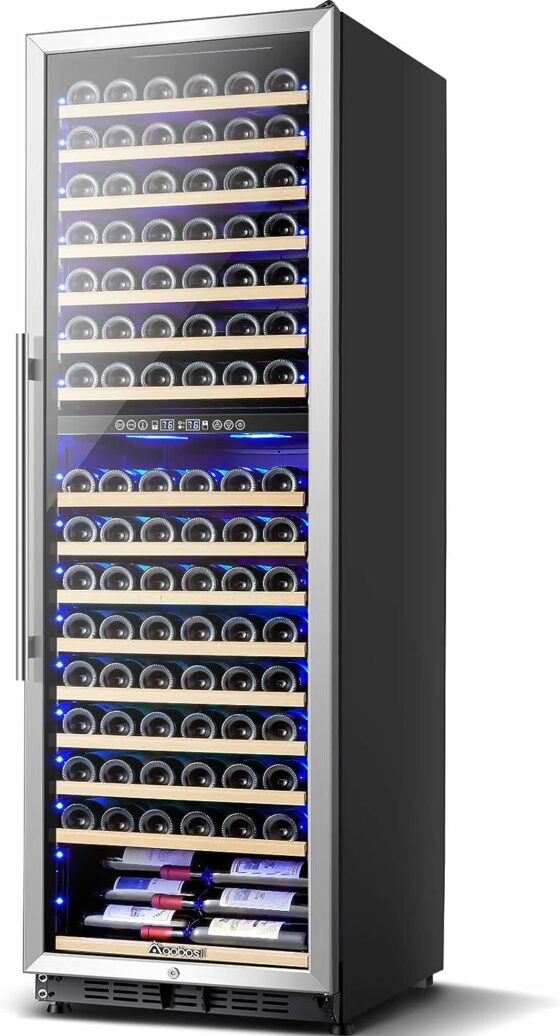 Luxury wine refrigerator with quiet operation