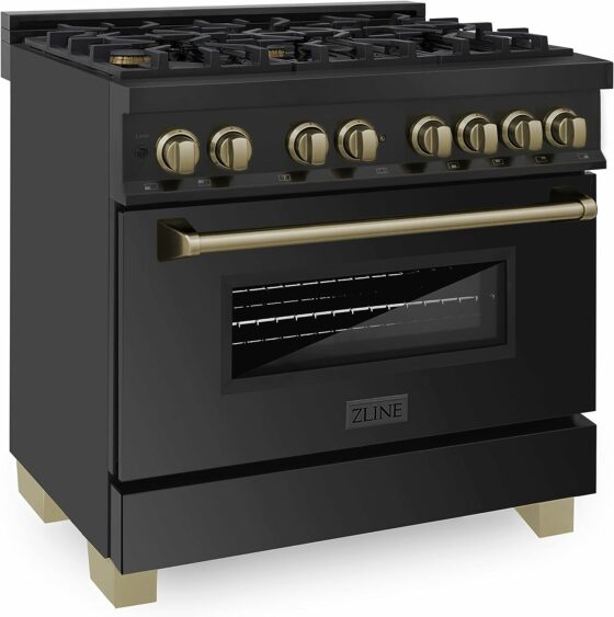 Dual Fuel Range with Gas Stove and Electric Oven