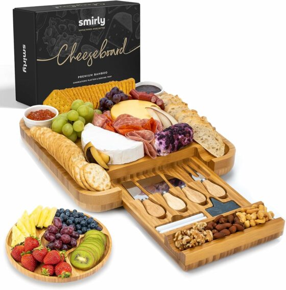 Large Bamboo Charcuterie Board Gift Set